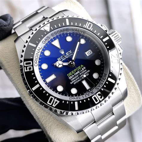 rolex 44mm deepsea blue|Rolex deepsea with diamonds.